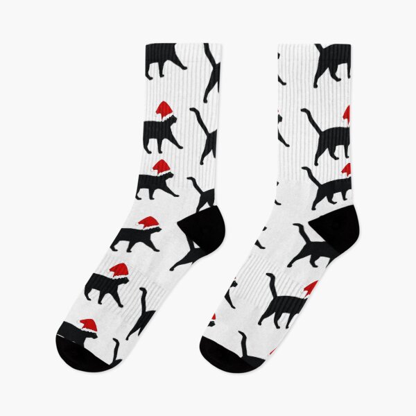 Item preview, Merry CatMask, Christmas mask, Cat Christmas Gifts, Cat in a Christmas hat, Cat Christmas Pattern designed and sold by avit1.