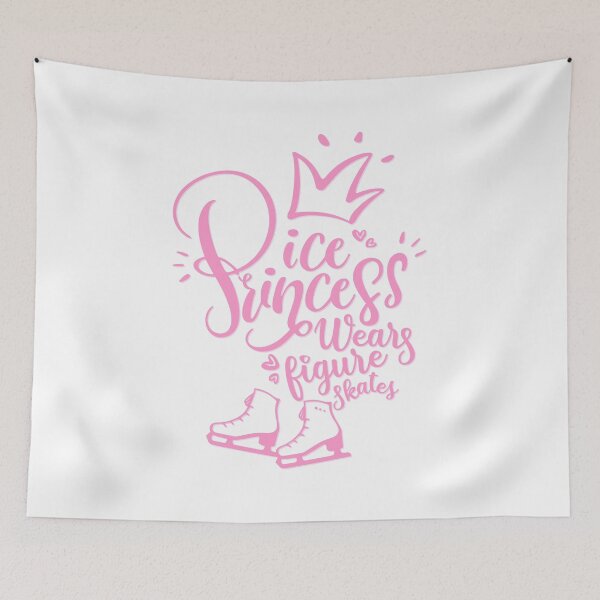 Item preview, ICE PRINCESS WEARS FIGURE SKATES pink designed and sold by ICE-SKATE-ART.
