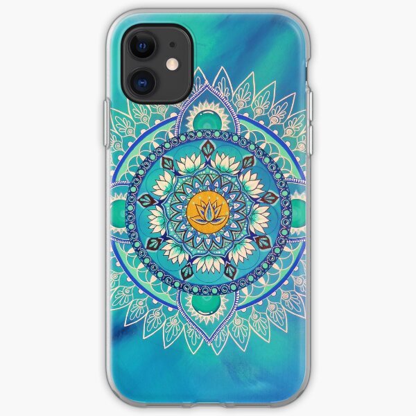 Intuitive painting mandala iPhone Soft Case