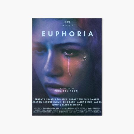 Póster del programa de televisión EUPHORIA ZENDAYA Lámina rígida