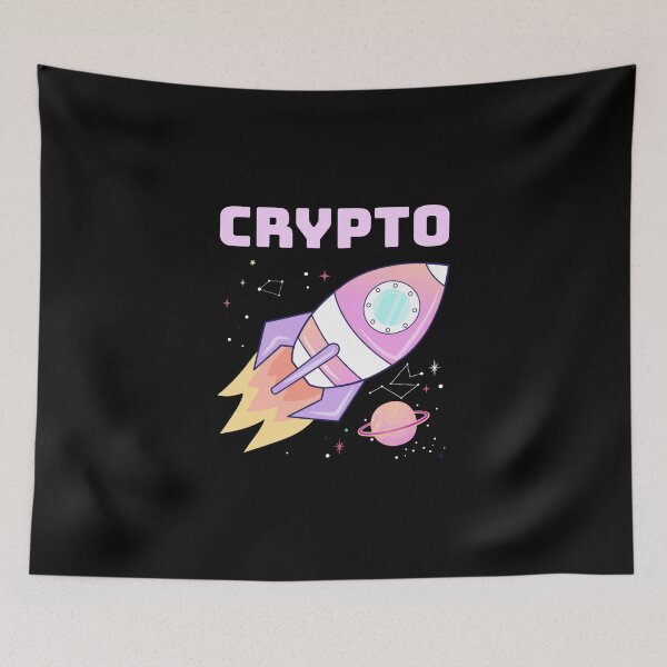 Item preview, Crypto - Pink Rocket Ship designed and sold by SDPayments.