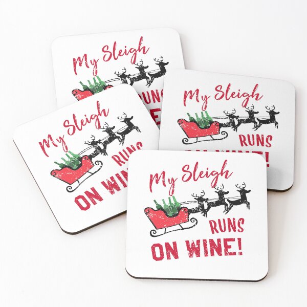 Item preview, My Sleigh Runs On Wine Christmas designed and sold by RainbowPandas.