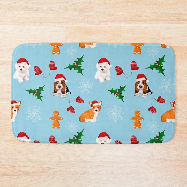 Item preview,  Christmas,festive puppies pattern  designed and sold by MariaMarinova.