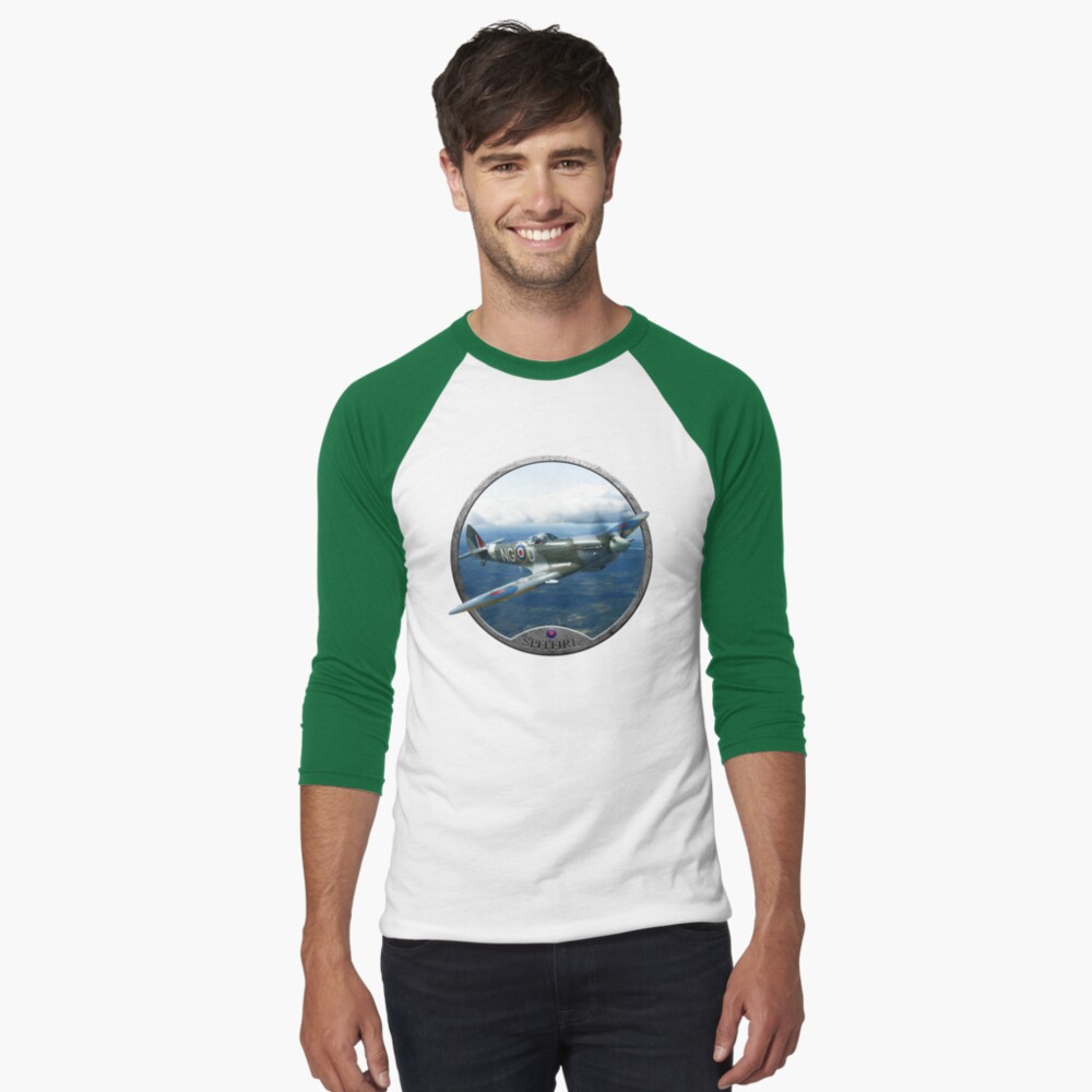 Vista previa del artículo con la obra «Camiseta ¾ estilo béisbol», diseñado y vendido por CoolCarVideos.