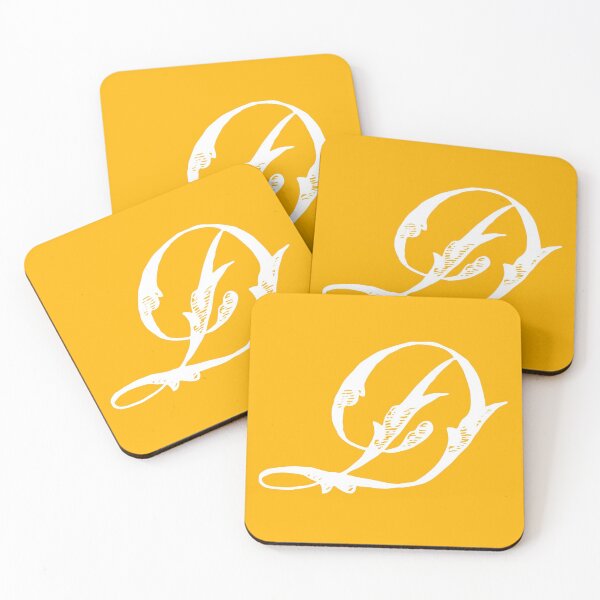 Item preview, Vintage Stylish White Mustard Yellow Monogram Letter D designed and sold by Vintage-TM.