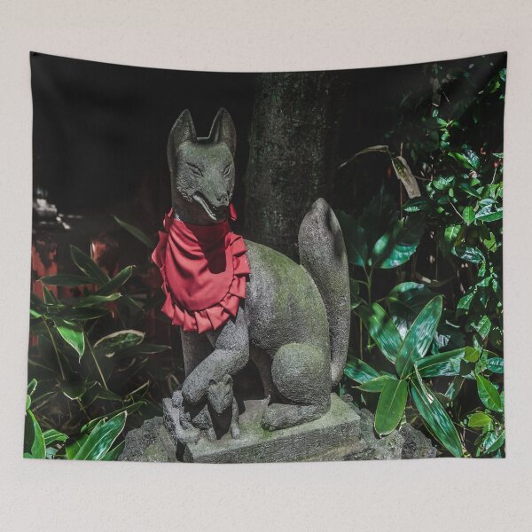 Item preview, Kitsune Shrine Statue designed and sold by JLPhotographer.