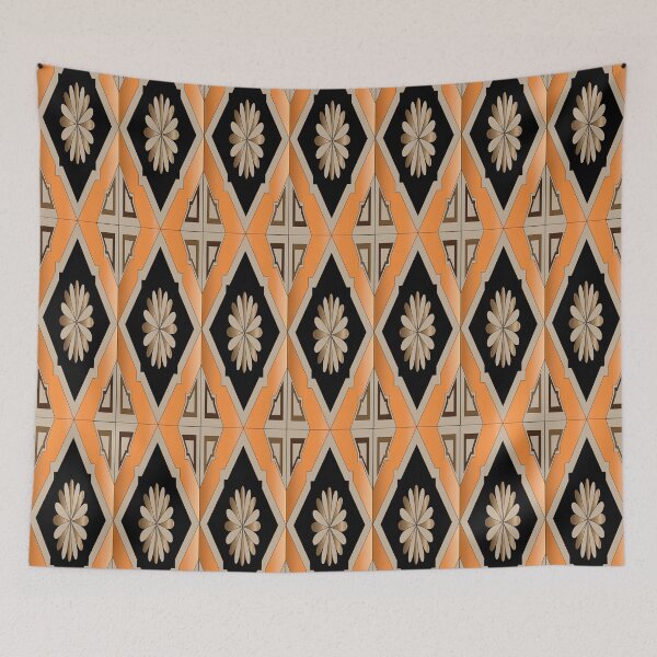 Item preview, abstract decorative traditional cute illustration pattern designed and sold by ErhanArt.