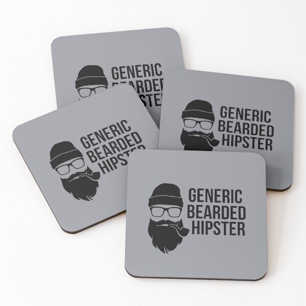 Item preview, Generic Bearded Hipster - they're everywhere! Funny Sayings Gift Ideas designed and sold by Sugar-Magnolia.