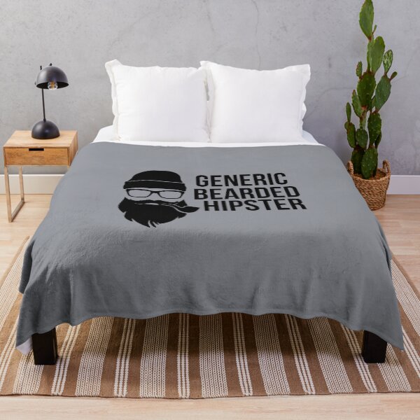 Item preview, Generic Bearded Hipster - they're everywhere! Funny Sayings Gift Ideas designed and sold by Sugar-Magnolia.