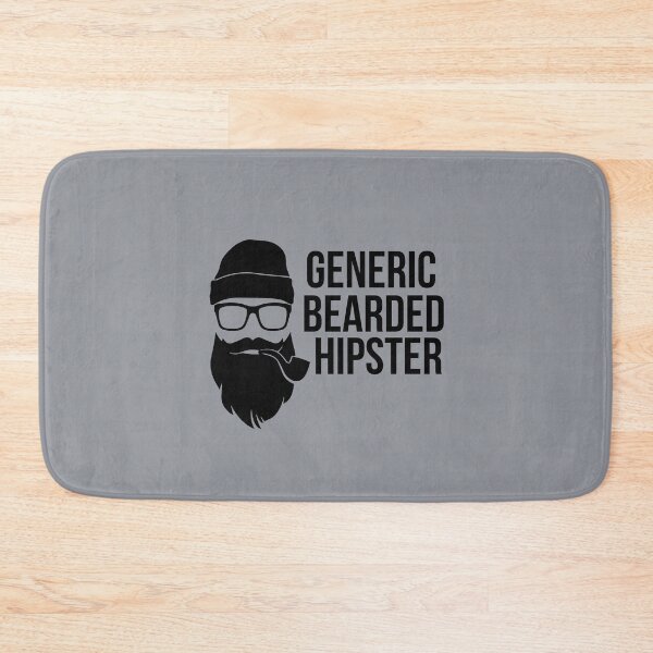 Item preview, Generic Bearded Hipster - they're everywhere! Funny Sayings Gift Ideas designed and sold by Sugar-Magnolia.