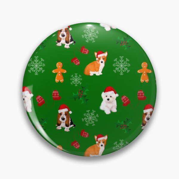 Item preview, Christmas,festive puppies pattern  designed and sold by MariaMarinova.