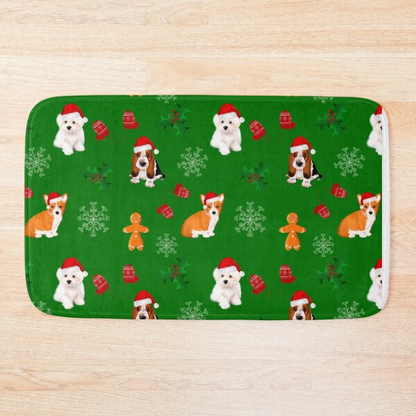 Item preview, Christmas,festive puppies pattern  designed and sold by MariaMarinova.