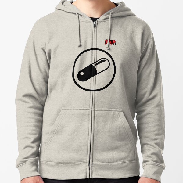 red jacket with white strings