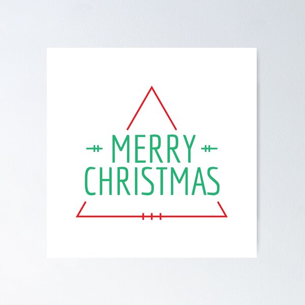 Item preview, Merry Christmas Triangle designed and sold by liftdesign.