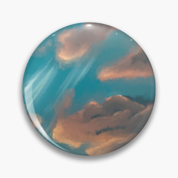 Item preview, Late evening clouds with stars / sparkles designed and sold by Jenny Romeril.