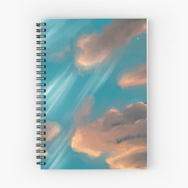 Item preview, Late evening clouds with stars / sparkles designed and sold by Jenny Romeril.