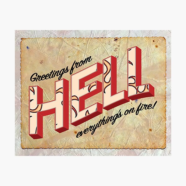 Item preview, Postcard from Hell designed and sold by maddiemercer.