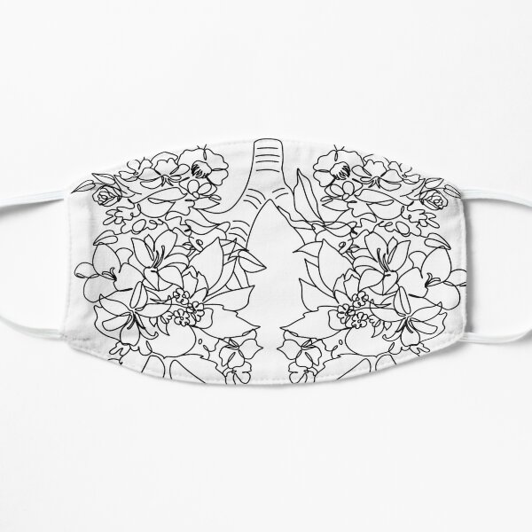 Download Lungs Of Flowers Face Masks | Redbubble
