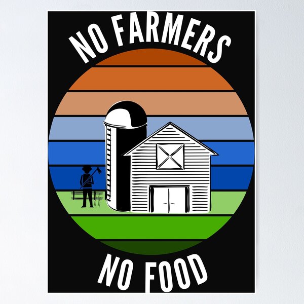 Item preview, No Farmers No Food designed and sold by DarkHumorstore.