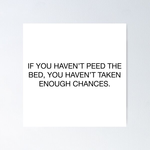 Item preview, Joe Rogan Funny Pee The Bed Quote designed and sold by JamiePullThatUp.