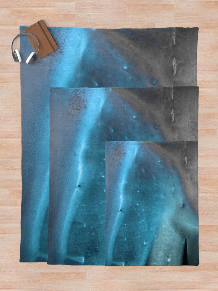 Thumbnail 5 of 6, Throw Blanket, 104 blue designed and sold by AlgorithmAB.