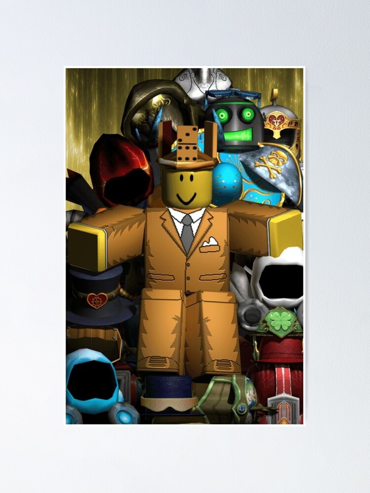 Roblox King Boss Poster Poster By Apexartz Redbubble - boss roblox