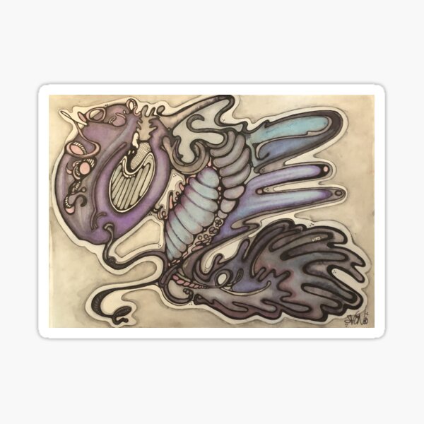 Item preview, Purple Sea Koi Unicorn Dragon designed and sold by iamstevivaughn.
