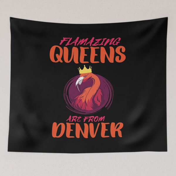Item preview, Queens Are From Denver - Flamingo Home Roots designed and sold by Ibu83.