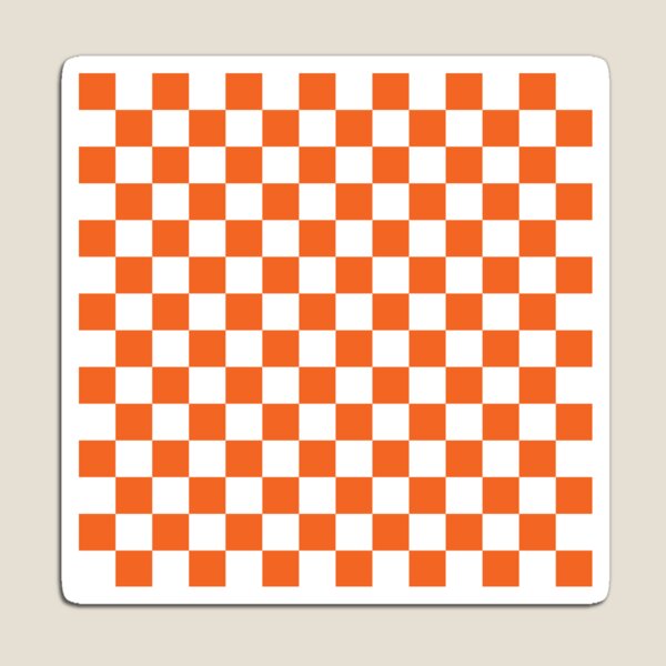 Artikelvorschau, Tennessee Orange und Weiß Schachbrett entworfen und verkauft von stareongroup.