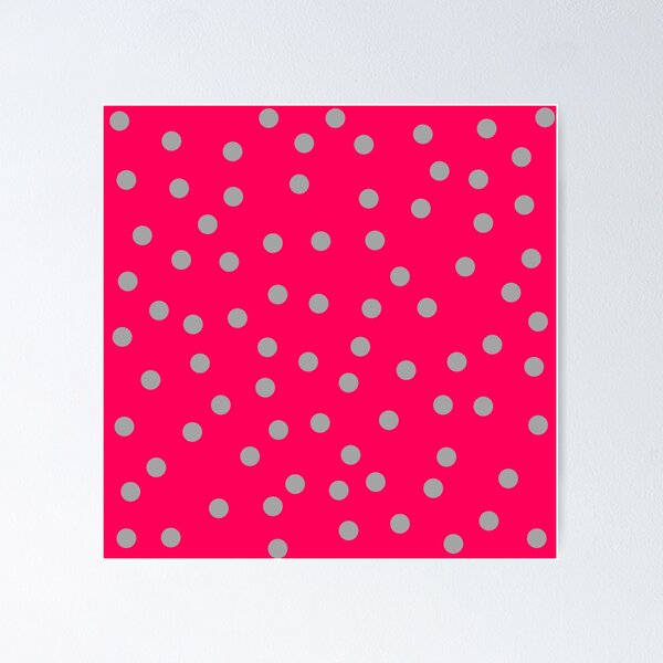 Item preview, Dots gray on pink background designed and sold by oxoxoxo.