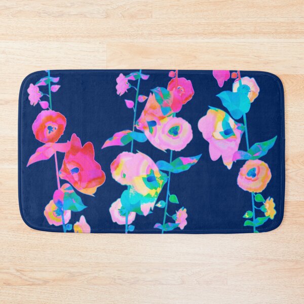 Item preview, colorful hollyhocks designed and sold by clemfloral.
