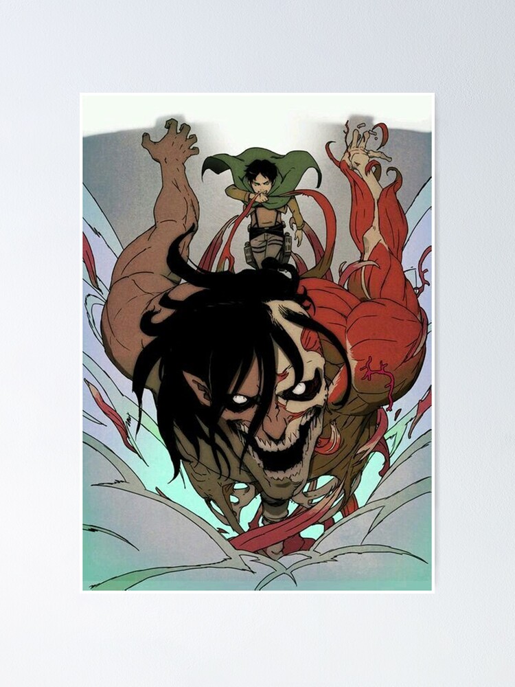 Eren Jaeger Wielder Of The Founding Titan Poster For Sale By Ricon Otaku Redbubble