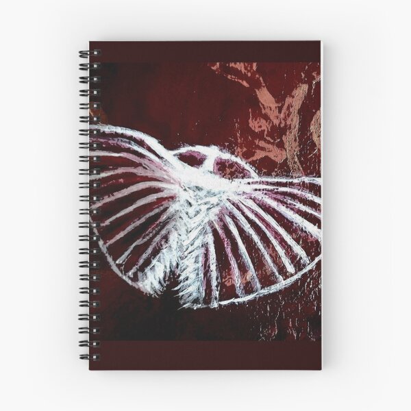 Item preview, White Filigree Moth on Damask designed and sold by The Mysterious Domain Alyne Whiteswan Fine Art Prints and Merch.