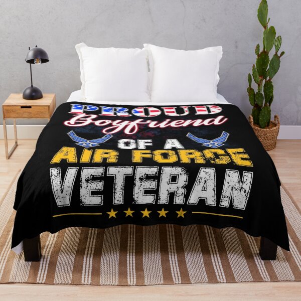 Item preview, Proud Boyfriend Of A Air Force Veteran American Flag Military designed and sold by BruceFaulkner.