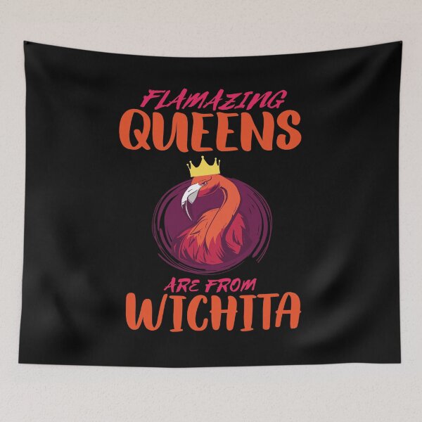Item preview, Queens Are From Wichita - Flamingo Home Roots designed and sold by Ibu83.