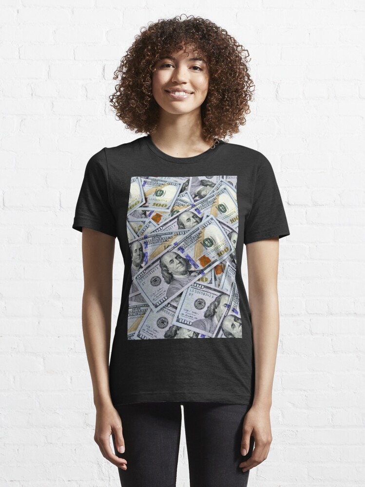 One Hundred Dollar Bills Essential T-Shirt for Sale by Art Magic