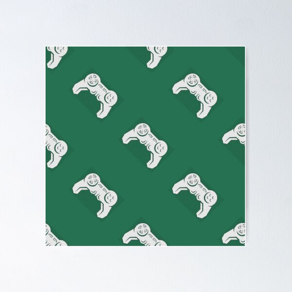 Item preview, Gray gamepad on green designed and sold by tetibright.