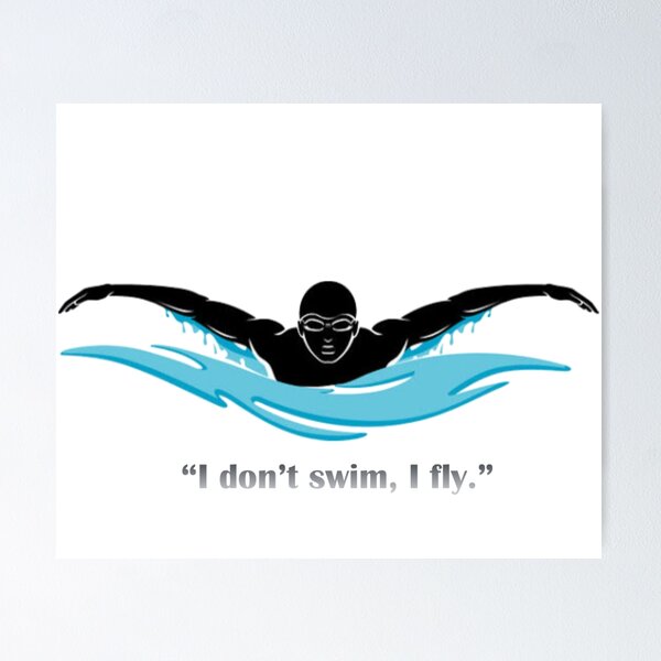 Item preview, I don't swim, I fly designed and sold by BingBangDesigns.