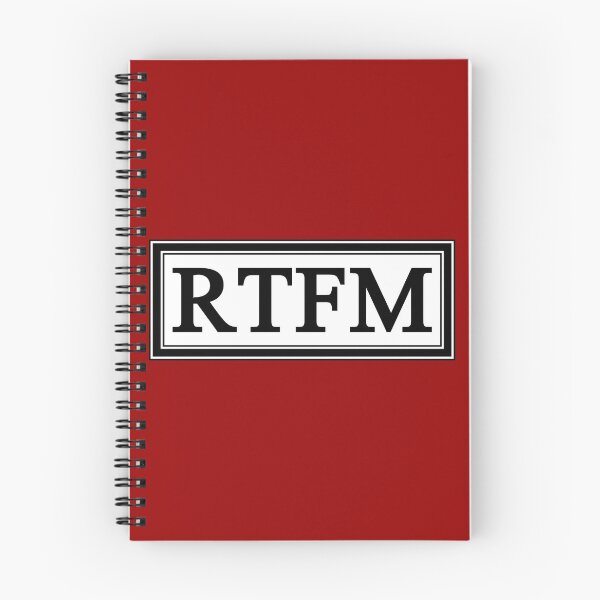 Item preview, RTFM designed and sold by Kreativista.