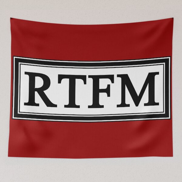 Item preview, RTFM designed and sold by Kreativista.