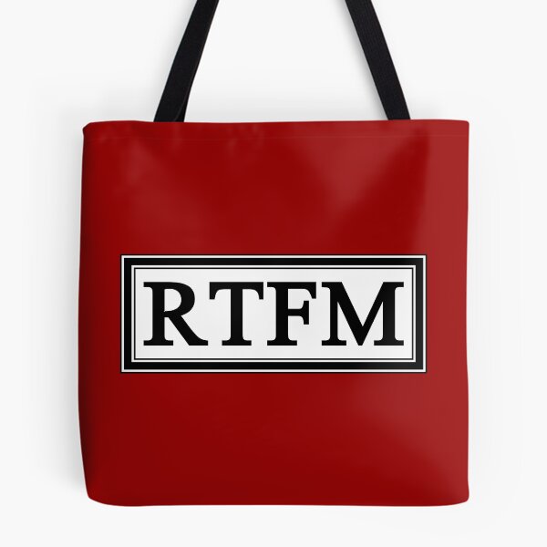 Item preview, RTFM designed and sold by Kreativista.
