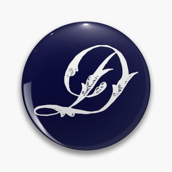 Item preview, Vintage Stylish White Navy Blue Monogram Letter D designed and sold by Vintage-TM.
