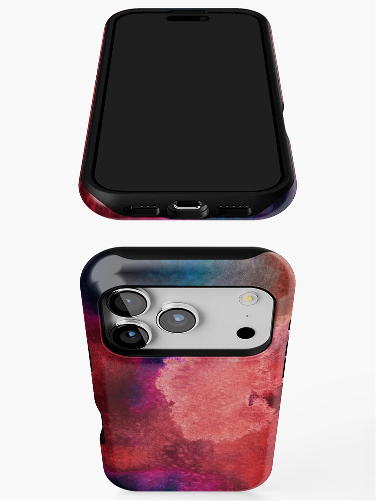 Thumbnail 3 of 4, iPhone Case, 105 red designed and sold by AlgorithmAB.