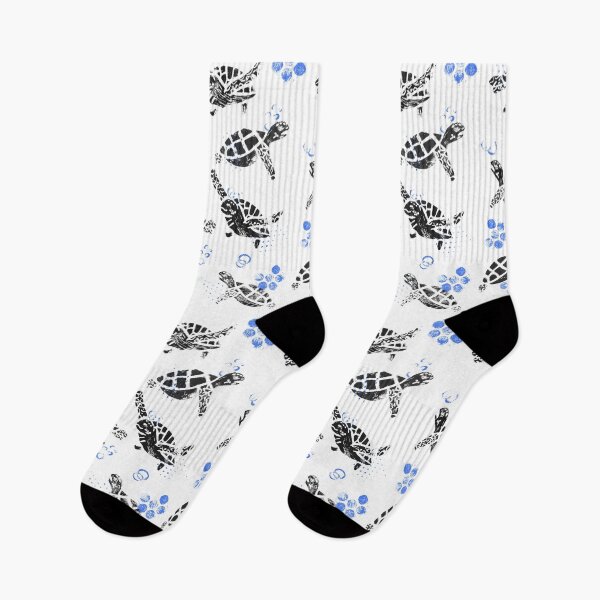 Item preview, Black turtle print on white designed and sold by Dibujo Divertido.