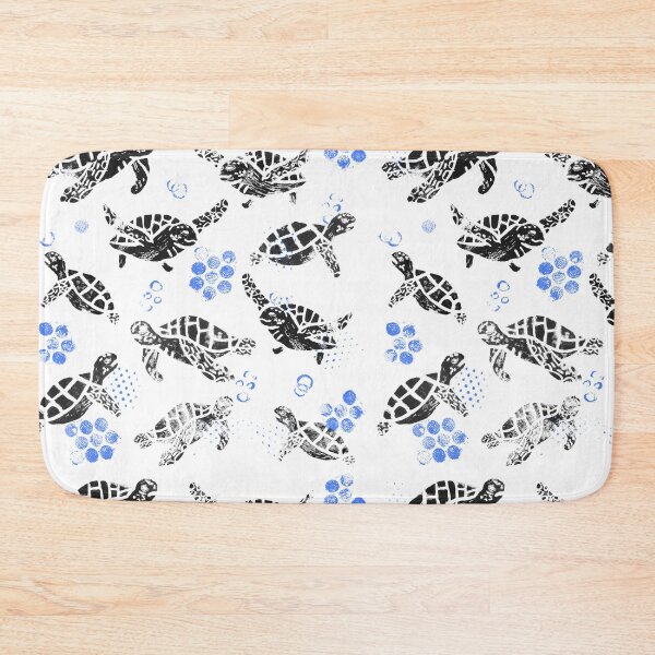 Item preview, Black turtle print on white designed and sold by Dibujo Divertido.