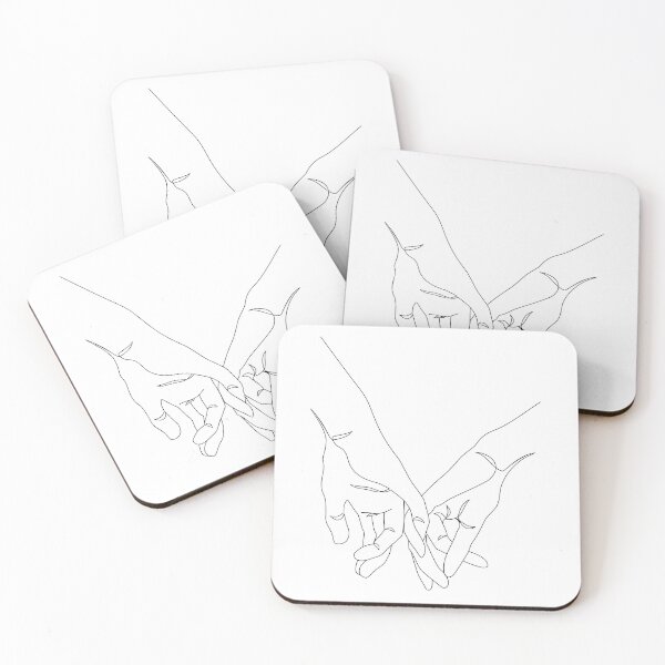 Item preview, One Line Art Couple Hands designed and sold by Tinteria.