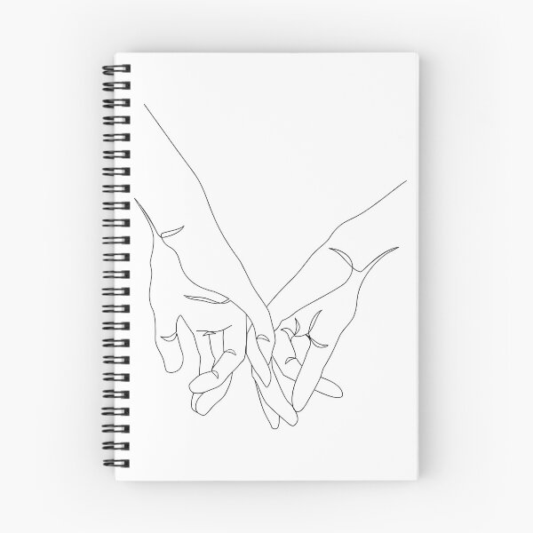 Item preview, One Line Art Couple Hands designed and sold by Tinteria.