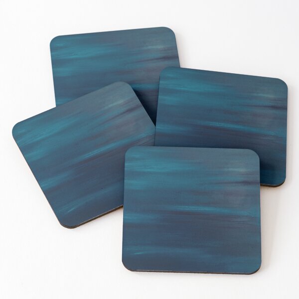 Item preview, Monochromatic Blue Modern Abstract  designed and sold by InalterataArt.