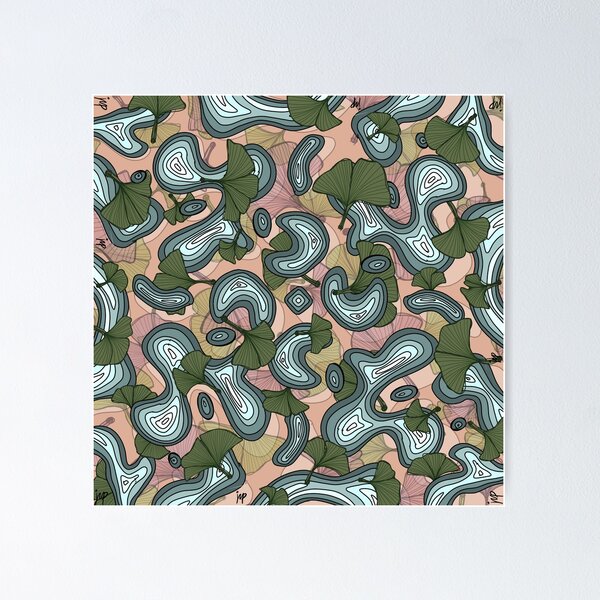 Item preview, Abstract Gingko Design designed and sold by IsabellaPellino.