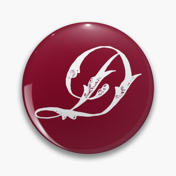 Item preview, Vintage Stylish White Burgundy Red Monogram Letter D designed and sold by Vintage-TM.